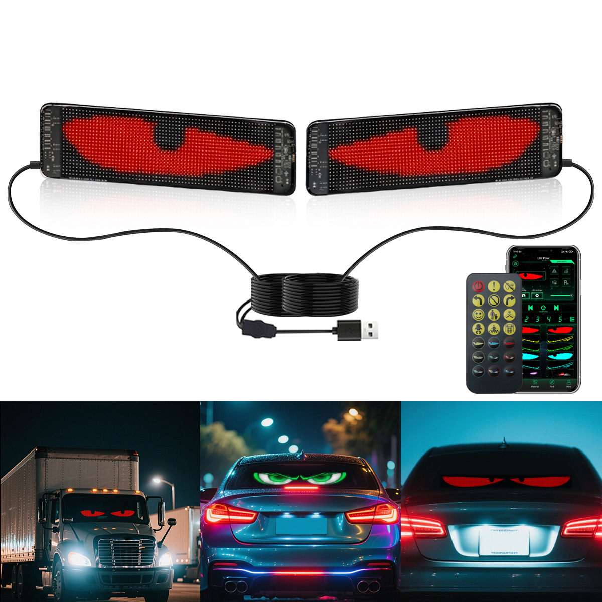 Solar Panel - Pantalla suave LED para coche, pantalla