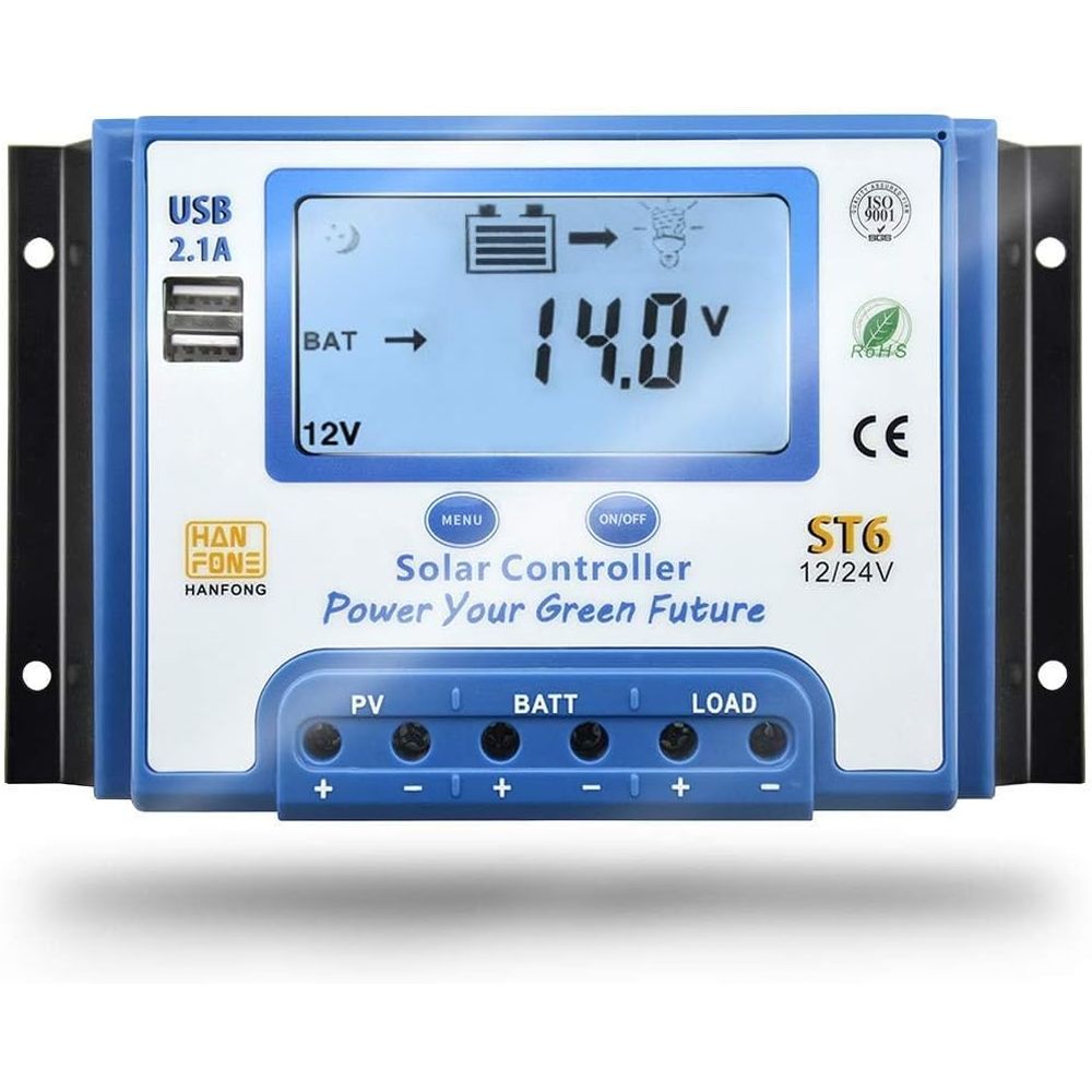 Controlador de Carga Solar de  - Solar Panel reseña y precio