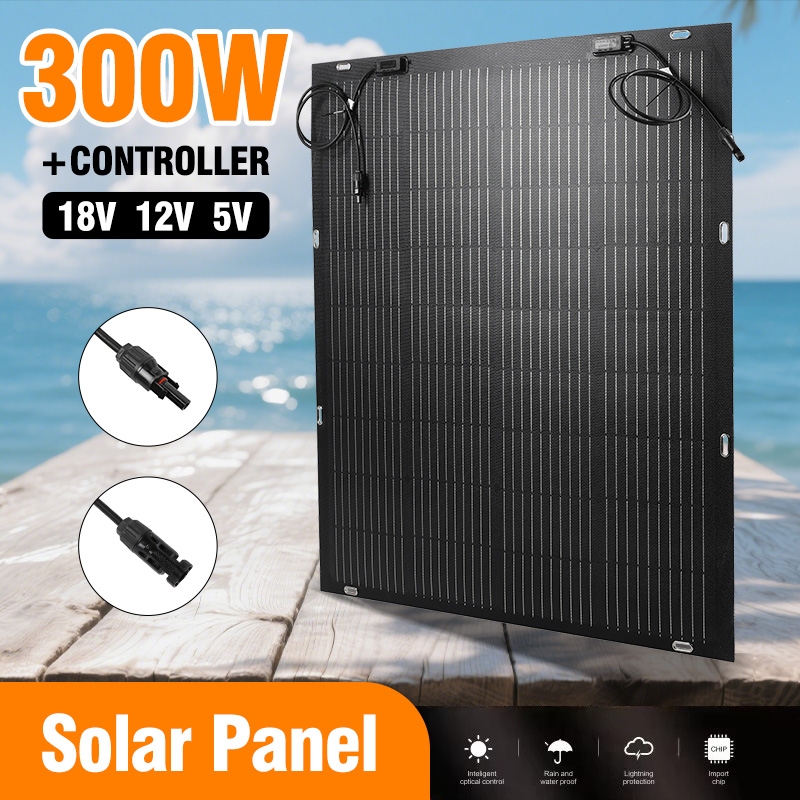 Panel Solar Flexible de 300W,  - Solar Panel 200W reseña y precio