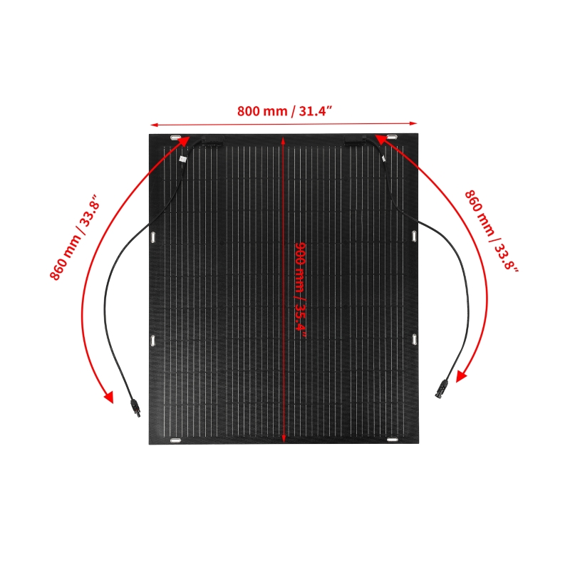 Panel Solar Flexible de 300W,  - Solar Panel 200W reseña y precio