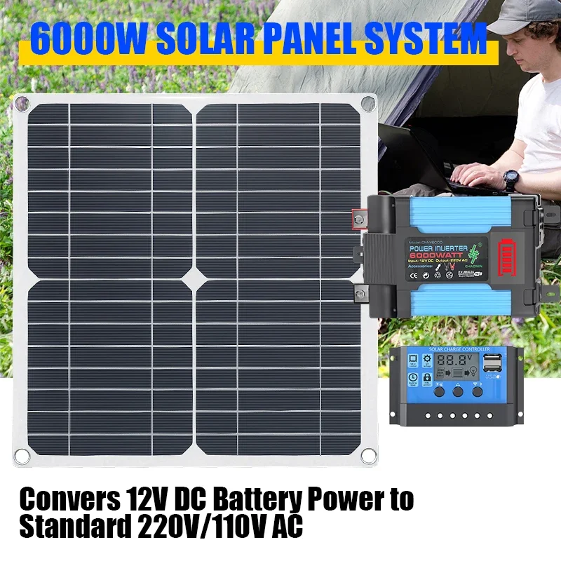 Kit solar de 6000W equipado co - Solar Panel 200W reseña y precio