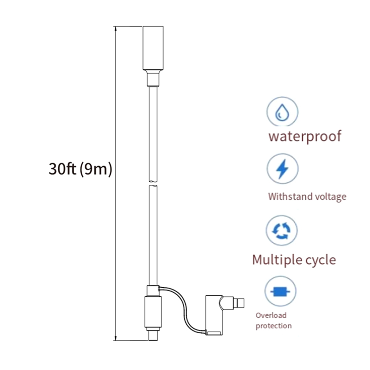 Cable de extensión ABNJ 12AWG  - Solar Generator reseña y precio